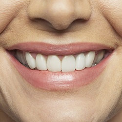 Closeup of healthy teeth and gums